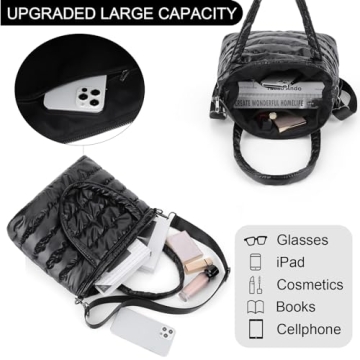 Stylish Lightweight Puffer Tote Bag for Women