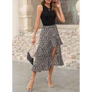 Dokotoo Summer Boho Maxi Summer Dresses for Women 2025 Casual Spring Floral Vacation Beach Womens Dresses Dress Sun Dresses Sundresses for Women 2025 Apricot