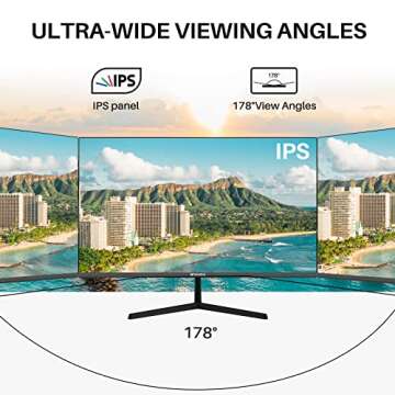 SANSUI Computer Monitors 27 inch 100Hz IPS USB Type-C FHD 1080P HDR10 Built-in Speakers HDMI DP Game RTS/FPS tilt Adjustable for Working and Gaming (ES-27X3 Type-C Cable & HDMI Cable Included)