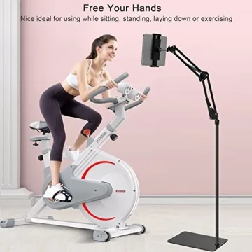 Affordable Adjustable Tablet Floor Stand for All Devices