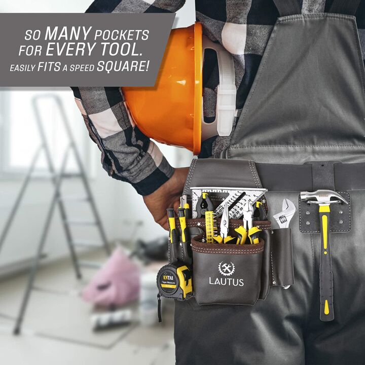LAUTUS Leather Tool Belt - Adjustable & Durable