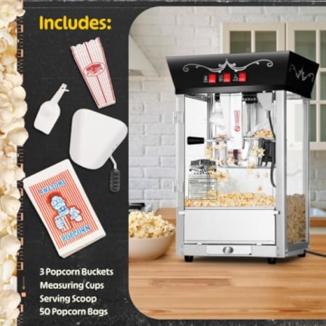 Great Northern Matinee Popcorn Machine 8oz Stainless-Steel