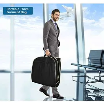 MISSLO 43" Travel Garment Bag for Suits and Dresses