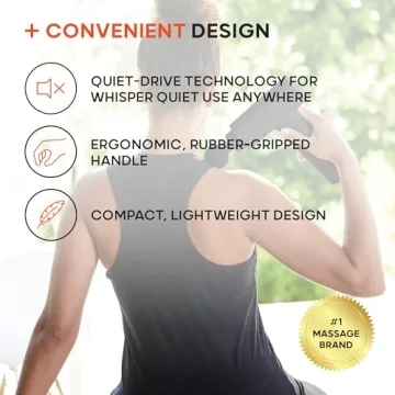 Sharper Image Powerboost Massage Gun Deep Tissue Recovery