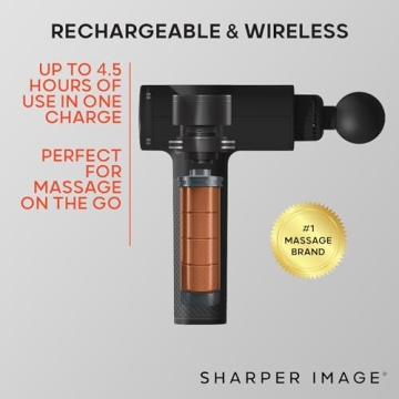 Sharper Image Powerboost Massage Gun Deep Tissue Recovery