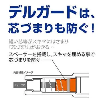 Zebra DelGuard 0.5mm Lead Mechanical Pencil, Pink Body (P-MA85-P)