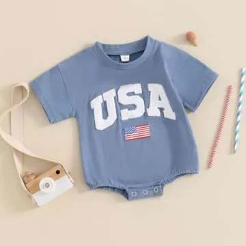 Adorable FYBITBO 4th of July Baby Boy Girl Outfit - Revolutionary Comfort & Style!