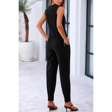 PRETTYGARDEN V Neck Summer Two Piece Set for Women