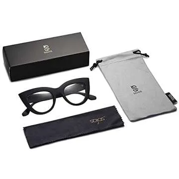 SOJOS Retro Cat Eye Sunglasses with Blue Light Protection