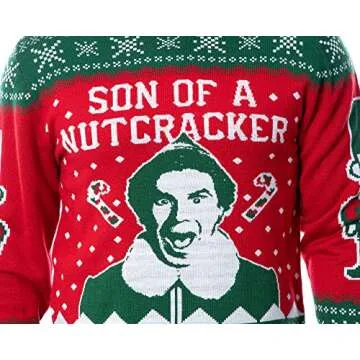 Bioworld Elf Movie Ugly Christmas Sweater for Holidays