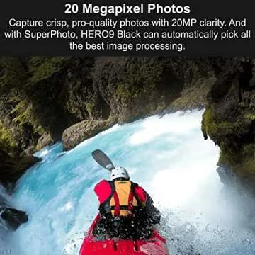 GoPro HERO9 Black + PNY Elite-X 64GB microSDHC Card Adapter-UHS - Waterproof Action Camera with Front LCD and Touch Rear Screens, 5K Ultra HD Video, 20MP Photos, 1080p Live Streaming, Webcam