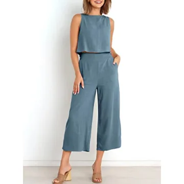 Stylish ANRABESS Women's Summer 2 Piece Matching Set