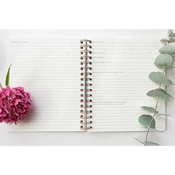 Paper 'n Such Guest Book for Rental House - Vacation Home - Short Term Rentals, Host Essentials, Spiral Hardcover Welcome Log for Airbnbs- 200 Pages (White/Blue)