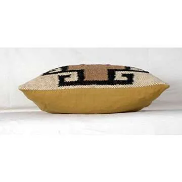 Chouhan Rugs Eco-Friendly Jute Kilim Cushion Cover 18x18