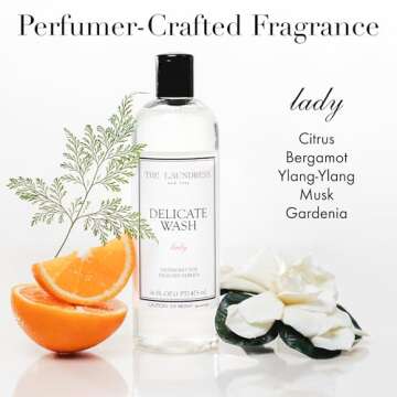 The Laundress Delicate Wash, Double Concentrated, Lady Scent, Detergent Delicate, Lingerie & Silk Detergent, Lingerie Wash, 16 Fl Oz