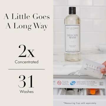 The Laundress Delicate Wash, Double Concentrated, Lady Scent, Detergent Delicate, Lingerie & Silk Detergent, Lingerie Wash, 16 Fl Oz