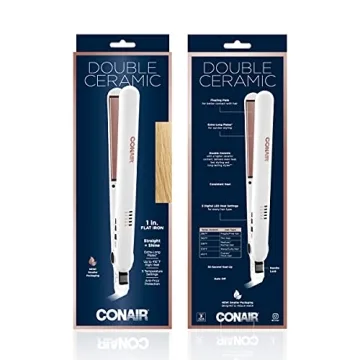 Conair Double Ceramic Flat Iron for Frizz-Free Shine