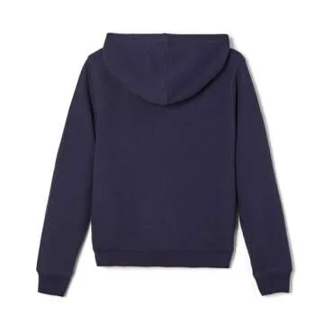 French Toast boys Fleece Hooded Sweatshirt School Uniform Coat, Navy, 14-16 US