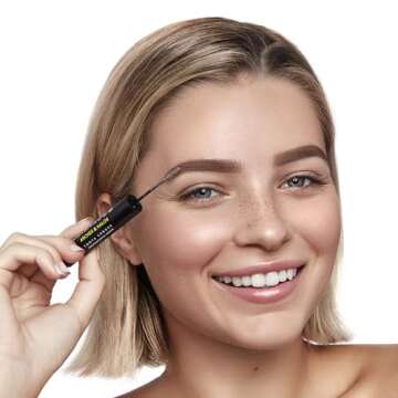 Arches & Halos Microfiber Tinted Brow Mousse - Neutral Brown - Soft, Natural Definer Mousse to Shape, Sculpt and Control Eyebrows - Silky, Non-Crunchy, Fast-Setting Texture - Vegan Formula - 0.106 oz