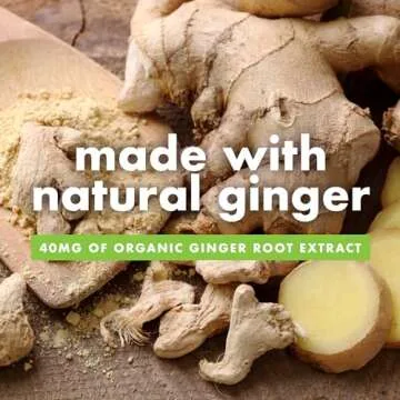 Bonine Ginger Root Extract Liquid Capsules - Non-Drowsy Motion Sickness Relief - 40 mg Ginger Supplement for Morning Sickness & Nausea Relief - Cruise Ship Essentials - 60 Capsules