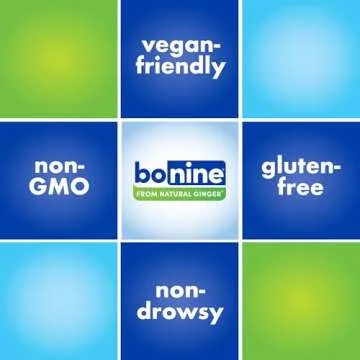 Bonine Ginger Root Extract Liquid Capsules - Non-Drowsy Motion Sickness Relief - 40 mg Ginger Supplement for Morning Sickness & Nausea Relief - Cruise Ship Essentials - 60 Capsules