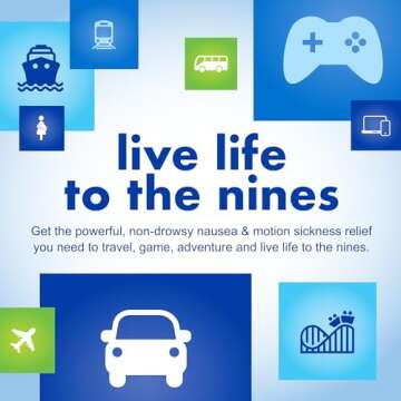 Bonine Ginger Root Extract Liquid Capsules - Non-Drowsy Motion Sickness Relief - 40 mg Ginger Supplement for Morning Sickness & Nausea Relief - Cruise Ship Essentials - 60 Capsules