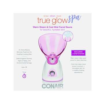 True Glow by Conair Warm Steam/Cool Mist Facial Sauna