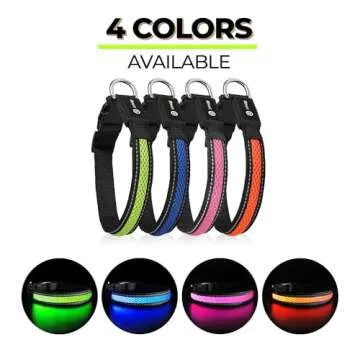 Balk Pets LED Dog Collar Stylish & High Visibility