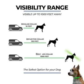 Balk Pets LED Dog Collar Stylish & High Visibility