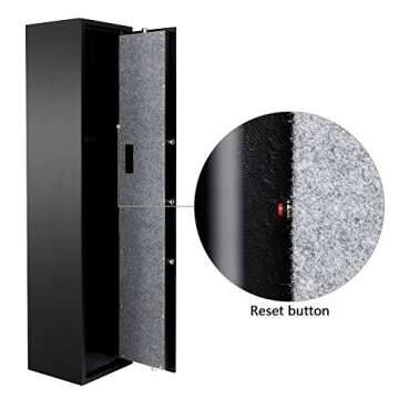 Secure FCH Black Rifle Safe - 5 Gun Locker with Alarm