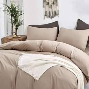 Houseri Taupe Comforter Set Queen - Cozy Elegance for All Ages