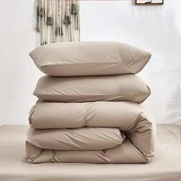 Houseri Taupe Comforter Set Queen - Cozy Elegance for All Ages