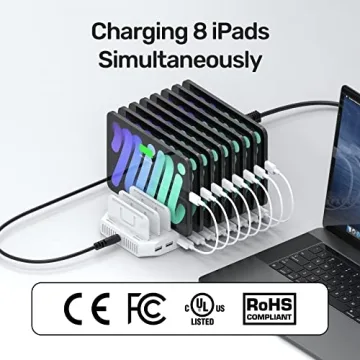 Unitek 96W 10-Port USB Charging Dock for Fast Charging