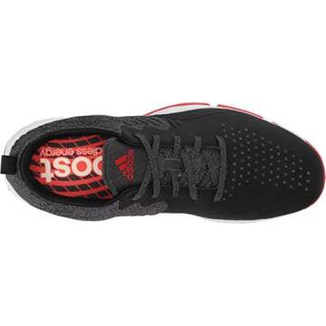 adidas Men's Adipower 4ORGED S Golf Shoe, core Black/red/FTWR White, 11.5 M US