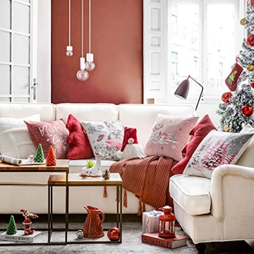 Velvet Christmas Pillow Covers Set Perfect for Holidays