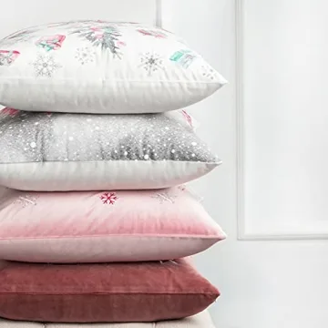 Velvet Christmas Pillow Covers Set Perfect for Holidays