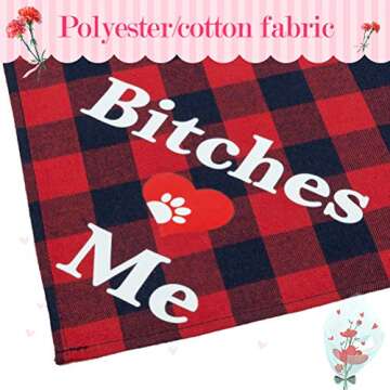 Stylish Plaid Dog Bandanas - Cute Accessories for Pets