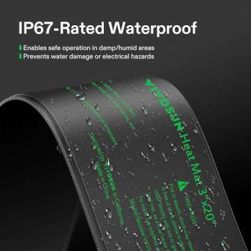 VIVOSUN Durable Waterproof Seedling Heat Mat 3" x 20" UL & MET-Certified Heating Pad for Hydroponic, Kombucha Tea, Brewing, Fermentation & Plant Germination