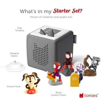 Toniebox Audio Player Starter Set with Spidey - Gray