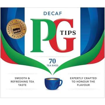 PG Tips Decaf 70 Ct Tea Bags - 2 Pack