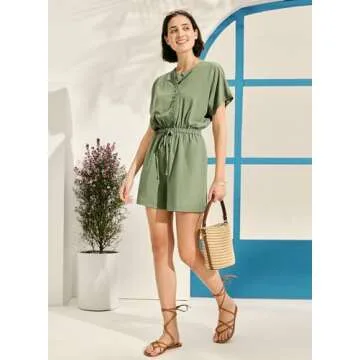 MIHOLL Women's Cute Summer Romper for Chic Style