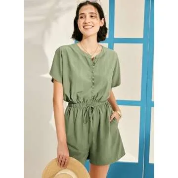 MIHOLL Women's Cute Summer Romper for Chic Style