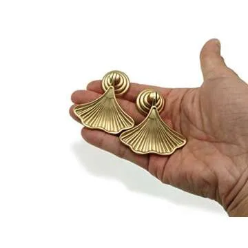 Stylish MOU 4-Pack Golden Pulls Cabinet Knobs for Home