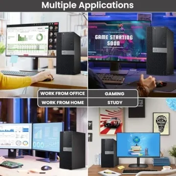 Dell Gaming Tower Desktop PC with Intel i5 and RGB Keyboard