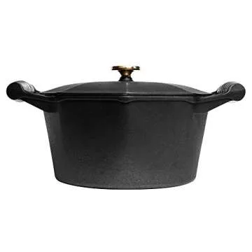 FINEX 5 Quart Cast Iron Dutch Oven - Handcrafted in the USA