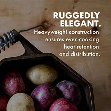 FINEX 5 Quart Cast Iron Dutch Oven - Handcrafted in the USA