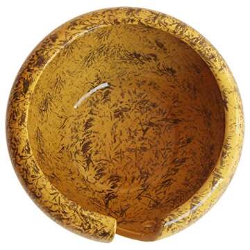 Festive Ceramic Yarn Bowls for Knitting Enthusiasts - 6x4 Inch