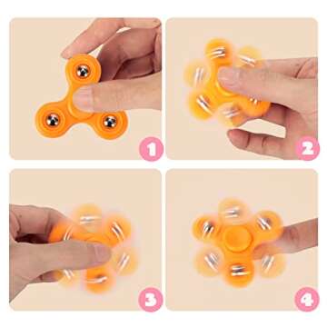 JOYIN 20 Pack Valentines Cards with Fidget Spinner and Red Prefilled Hearts, Stress Relief Hand Finger Spinner Fidget Toys for Boys Kids Valentine’s Day Party Favor, School Classroom Exchange Prizes