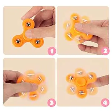 JOYIN 20 Pack Valentines Cards with Fidget Spinner and Red Prefilled Hearts, Stress Relief Hand Finger Spinner Fidget Toys for Boys Kids Valentine’s Day Party Favor, School Classroom Exchange Prizes