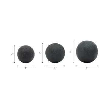 Sagebrook Home Decorative Ceramic Orbs - Set of 3